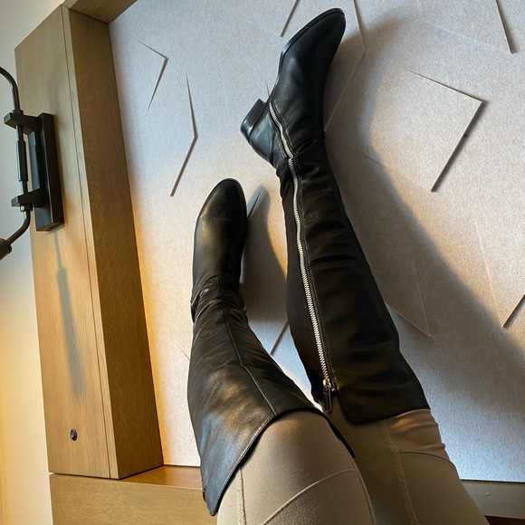 Michael Kors Leather Knee high riding boots - 6 1/2 - Picture 5 of 16